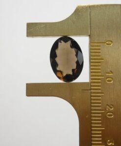 14x10mm Natural Smoky Quartz Faceted Oval Cut Gemstone