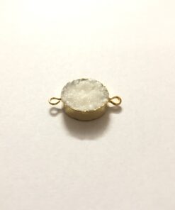 12mm white druzy round