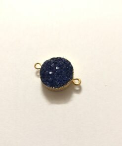 16mm purple druzy round