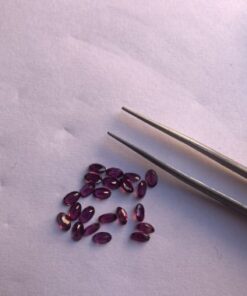 3x5mm Natural Rhodolite Garnet Faceted Oval Cut Gemstone