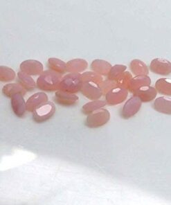 3x4mm Natural Pink Opal Faceted Oval Cut Gemstone
