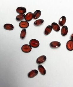 3x4mm red garnet oval cut