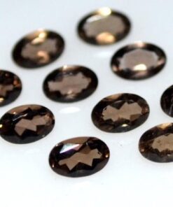 3x5mm Natural Smoky Quartz Faceted Oval Cut Gemstone