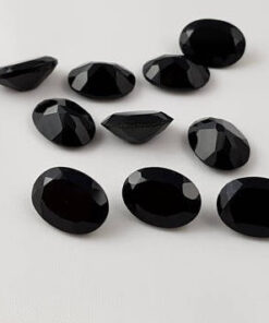 4x5mm Natural Black Spinel Faceted Oval Cut Gemstone