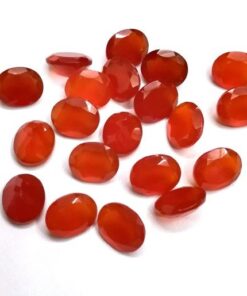 3x5mm Natural Carnelian Faceted Oval Cut Gemstone