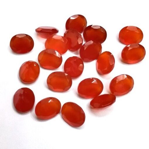 3x5mm Natural Carnelian Faceted Oval Cut Gemstone