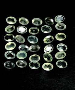 3x5mm Natural Prehnite Faceted Oval Cut Gemstone