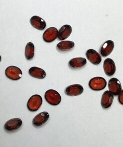 3x5mm red garnet oval cut