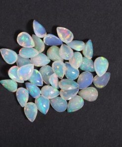 3x5mm Natural Ethiopian Opal Faceted Pear Cut Gemstone