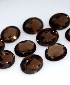 4x5mm Natural Smoky Quartz Faceted Oval Cut Gemstone