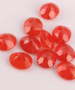 4x5mm Natural Carnelian Faceted Oval Cut Gemstone