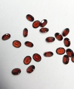 4x5mm red garnet oval cut