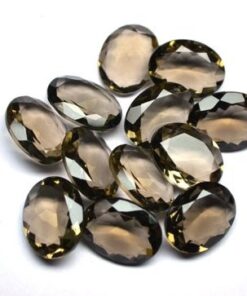 4x6mm Natural Smoky Quartz Faceted Oval Cut Gemstone