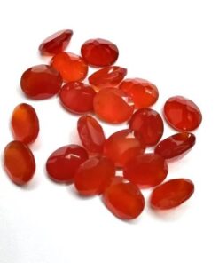 4x6mm Natural Carnelian Faceted Oval Cut Gemstone