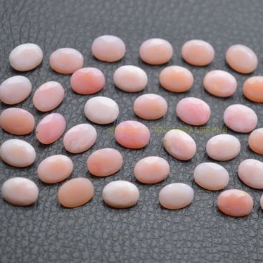 4x6mm Natural Pink Opal Faceted Oval Cut Gemstone