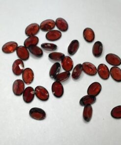 4x6mm red garnet oval cut