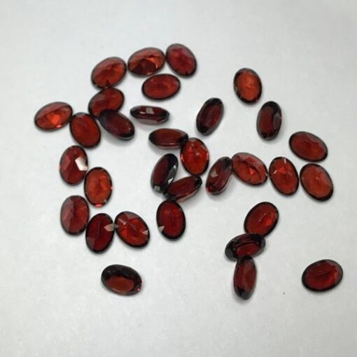 4x6mm red garnet oval cut