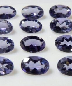 8x6mm Natural Iolite Faceted Oval Cut Gemstone