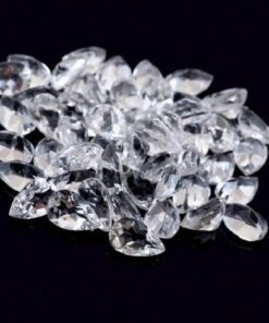 8x6mm Natural Crystal Quartz Faceted Pear Cut Gemstone