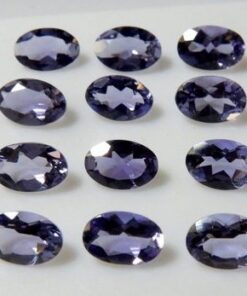 5x7mm Natural Iolite Faceted Oval Cut Gemstone