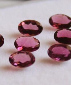 5x7mm Natural Pink Tourmaline Faceted Oval Cut Gemstone