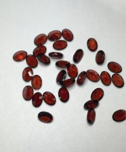 5x7mm red garnet oval cut