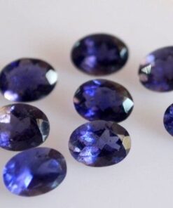 9x7mm Natural Iolite Faceted Oval Cut Gemstone