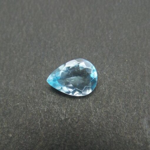 9x7mm Natural Sky Blue Topaz Faceted Pear Cut Gemstone