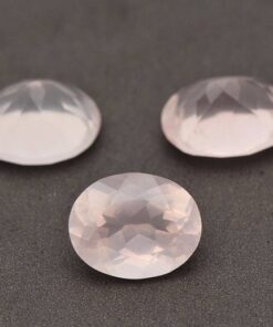 10x8mm Natural Rose Quartz Faceted Oval Cut Gemstone