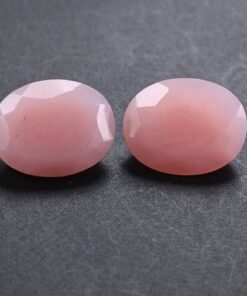 10x8mm Natural Pink Opal Faceted Oval Cut Gemstone