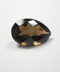 10x8mm Natural Smoky Quartz Faceted Pear Cut Gemstone