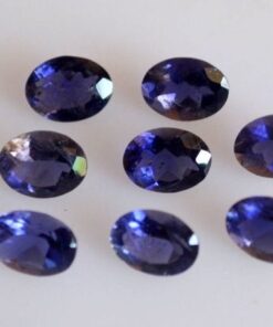 10x8mm Natural Iolite Faceted Oval Cut Gemstone