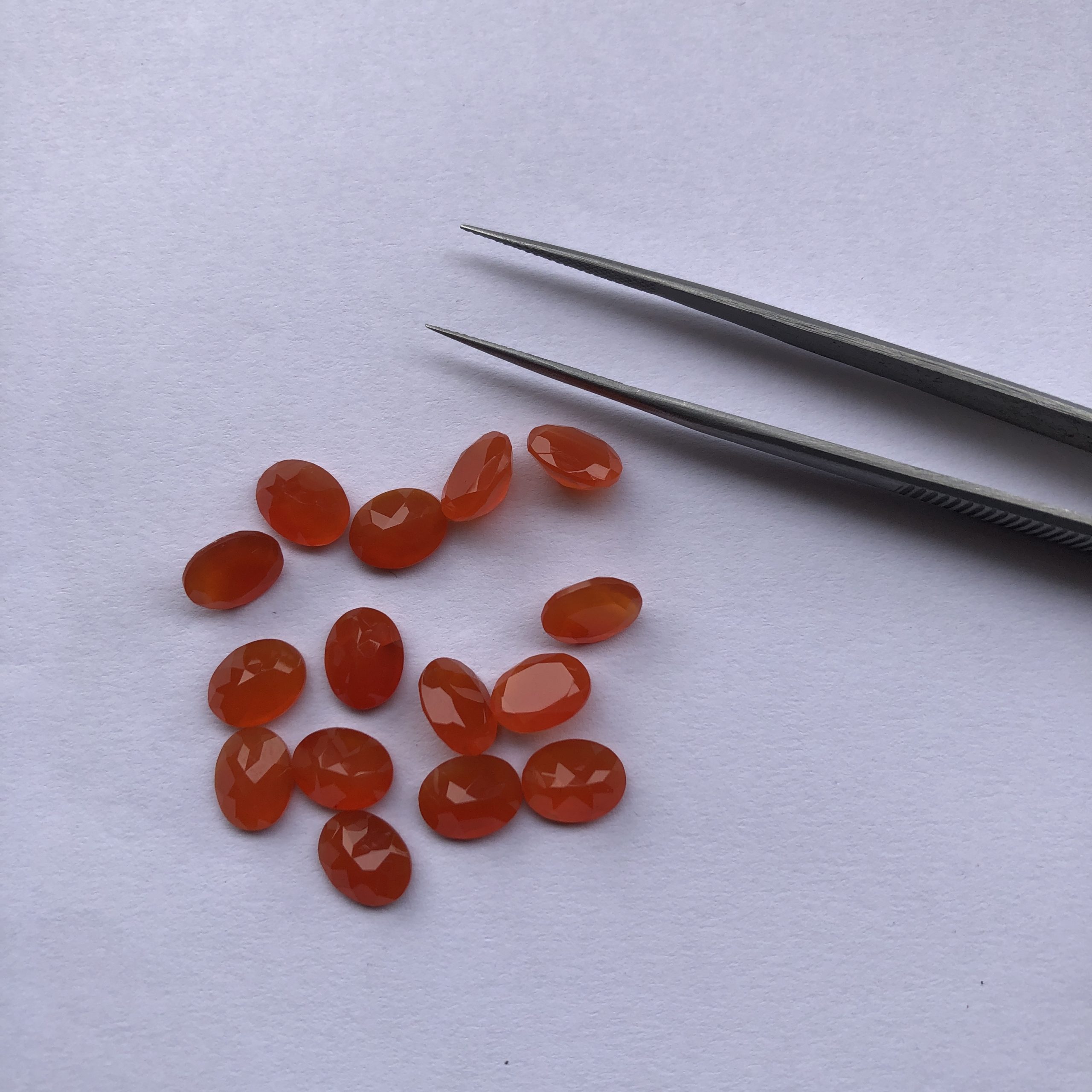 6x8mm carnelian oval cut 6x8mm carnelian oval cut