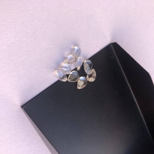 4x5mm Natural Crystal Quartz Faceted Pear Cut Gemstone