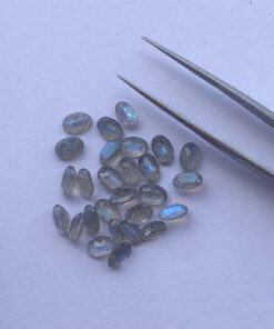 8x6mm Natural Labradorite Oval Cut Gemstone