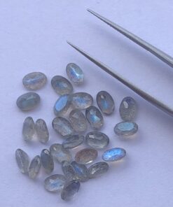 5x7mm Natural Labradorite Oval Cut Gemstone
