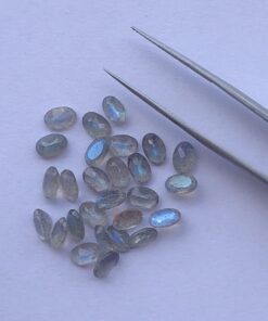 5x7mm Natural Labradorite Oval Cut Gemstone