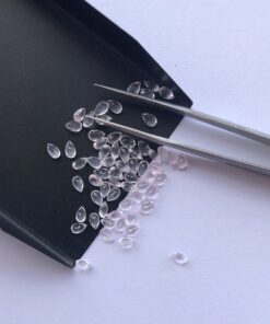 4x5mm Natural Rose Quartz Pear Cut Gemstone