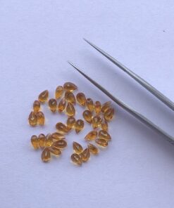 3x5mm Natural Citrine Pear Cut Gemstone