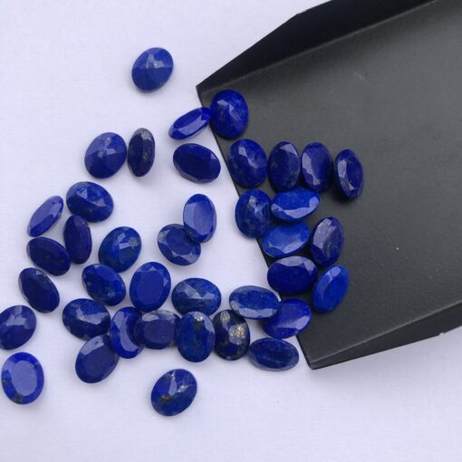 5x7mm Natural Lapis Lazuli Faceted Oval Cut Gemstone