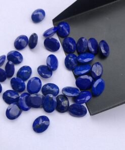 10x8mm Natural Lapis Lazuli Faceted Oval Cut Gemstone