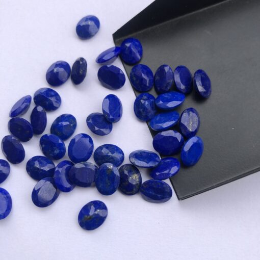 10x8mm Natural Lapis Lazuli Faceted Oval Cut Gemstone