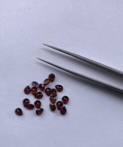 3x4mm Natural Red Garnet Faceted Pear Cut Gemstone