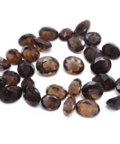 8x6mm Natural Smoky Quartz Faceted Oval Cut Gemstone