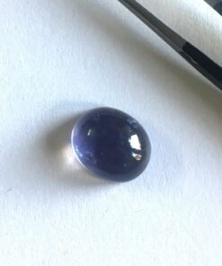 12x10mm Natural Iolite Smooth Oval Cabochon