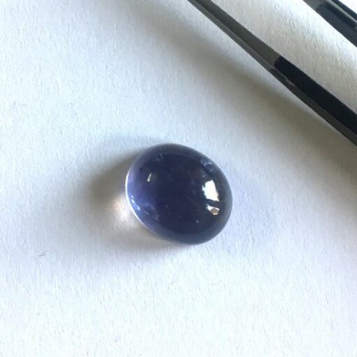 12x10mm Natural Iolite Smooth Oval Cabochon