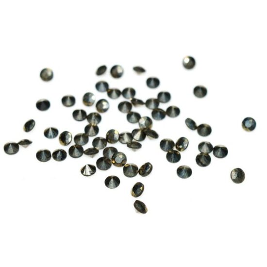 2.5mm Natural Pyrite Faceted Round Gemstone