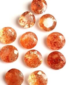 2.25mm Natural Sunstone Faceted Round Gemstone