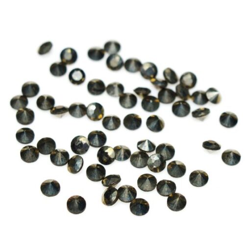 3.5mm Natural Pyrite Faceted Round Gemstone