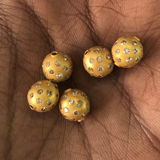 8mm 14k gold beads